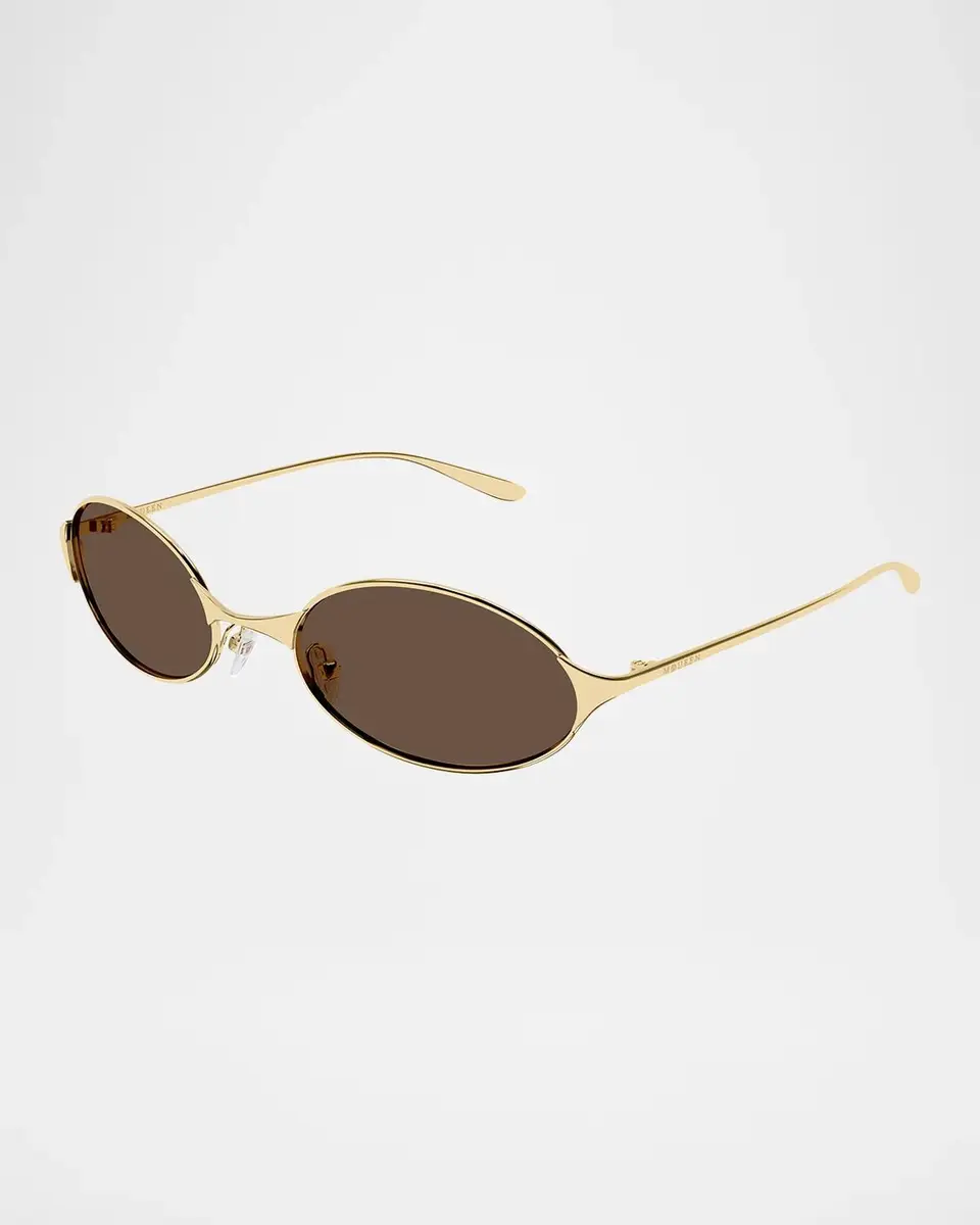 Alexander McQueen Neo 55MM Oval Sunglasses | Thumbnail 2 Alexander McQueen Neo 55MM Oval Sunglasses | Thumbnail 2