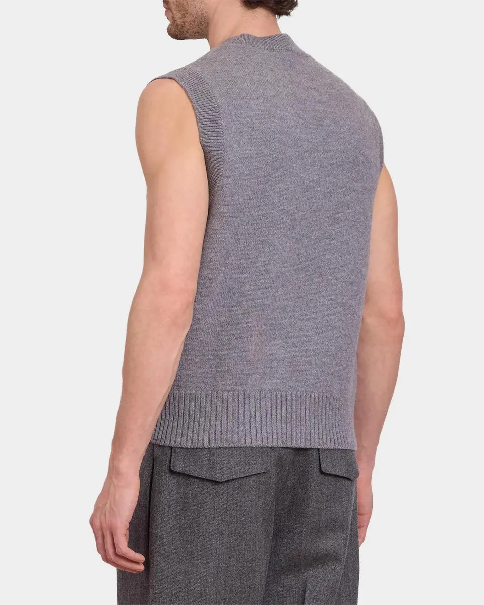 AMI PARIS Quota Ami De Coeur Logo Knit Vest | Thumbnail 4 AMI PARIS Quota Ami De Coeur Logo Knit Vest | Thumbnail 4