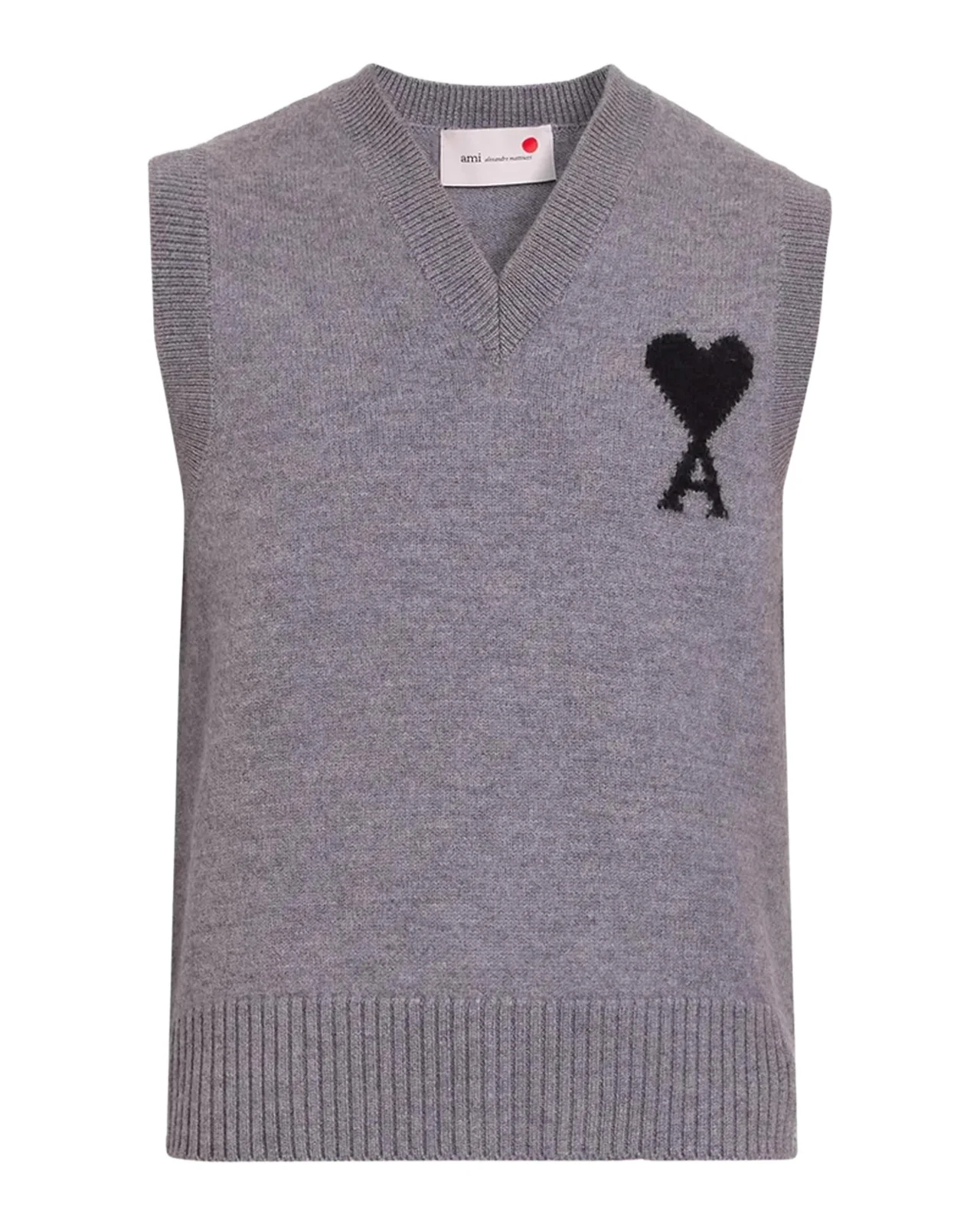 AMI PARIS Quota Ami De Coeur Logo Knit Vest