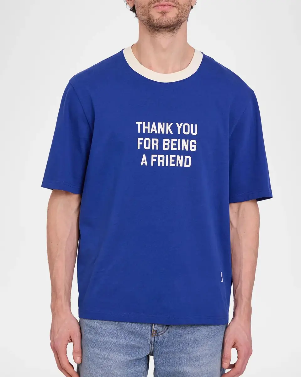 AMI PARIS Thank You For Being A Friend Boxy T-Shirt | Thumbnail 5 AMI PARIS Thank You For Being A Friend Boxy T-Shirt | Thumbnail 5