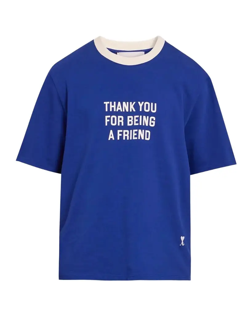 AMI PARIS Thank You For Being A Friend Boxy T-Shirt