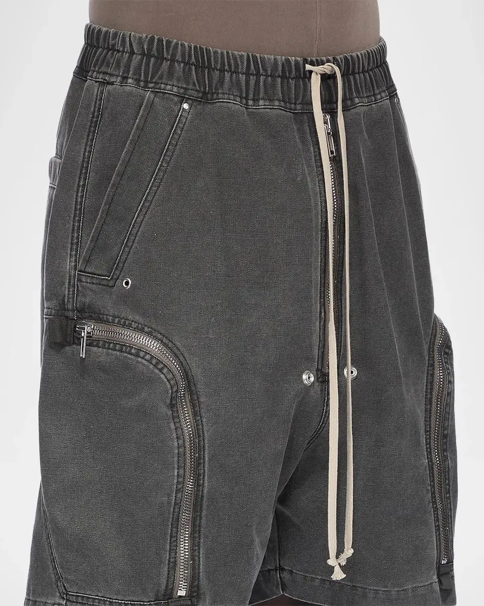 Rick Owens Bauhaus Denim Track Shorts | Thumbnail 6 Rick Owens Bauhaus Denim Track Shorts | Thumbnail 6