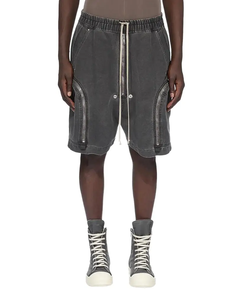 Rick Owens Bauhaus Denim Track Shorts