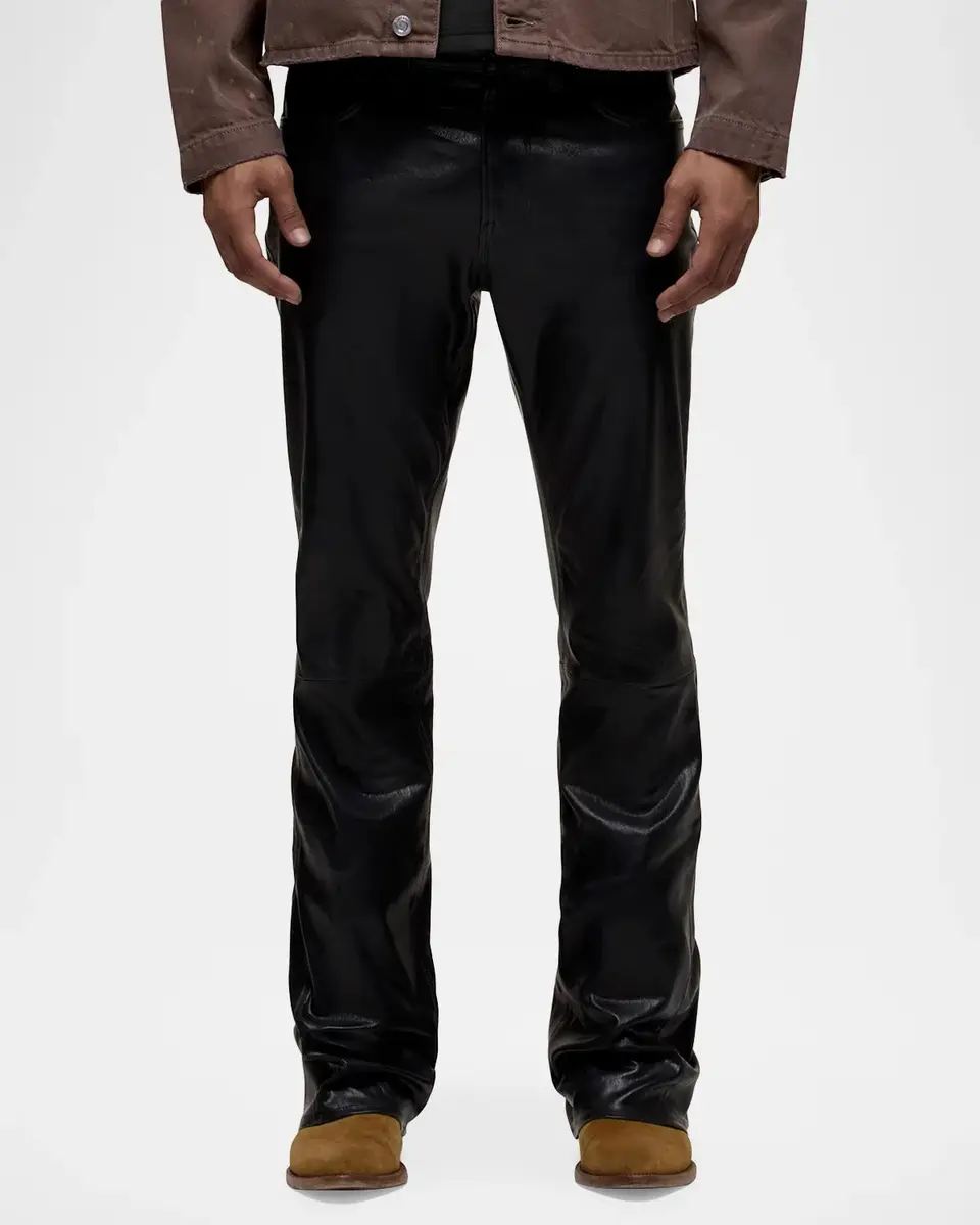 Hudson Walker Leather Kick Flare Jeans | Thumbnail 4 Hudson Walker Leather Kick Flare Jeans | Thumbnail 4