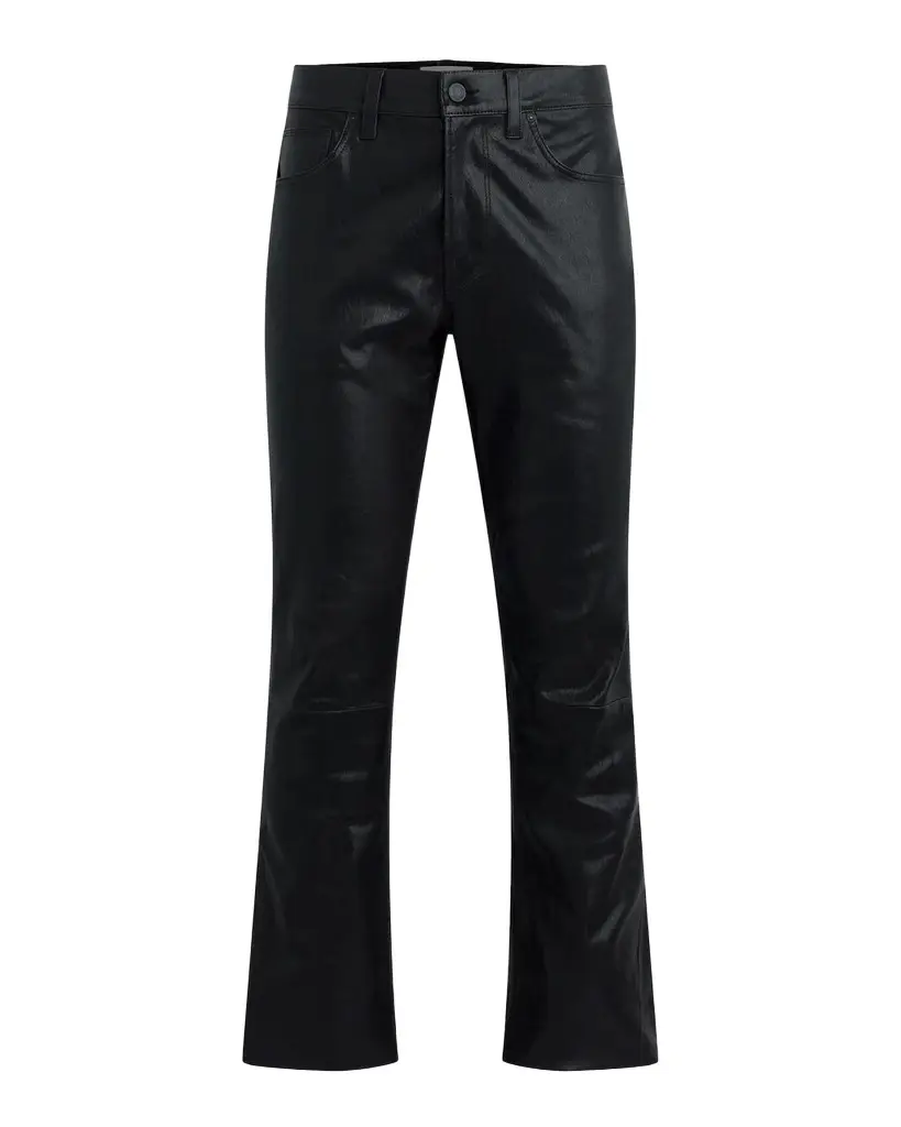 Hudson Walker Leather Kick Flare Jeans