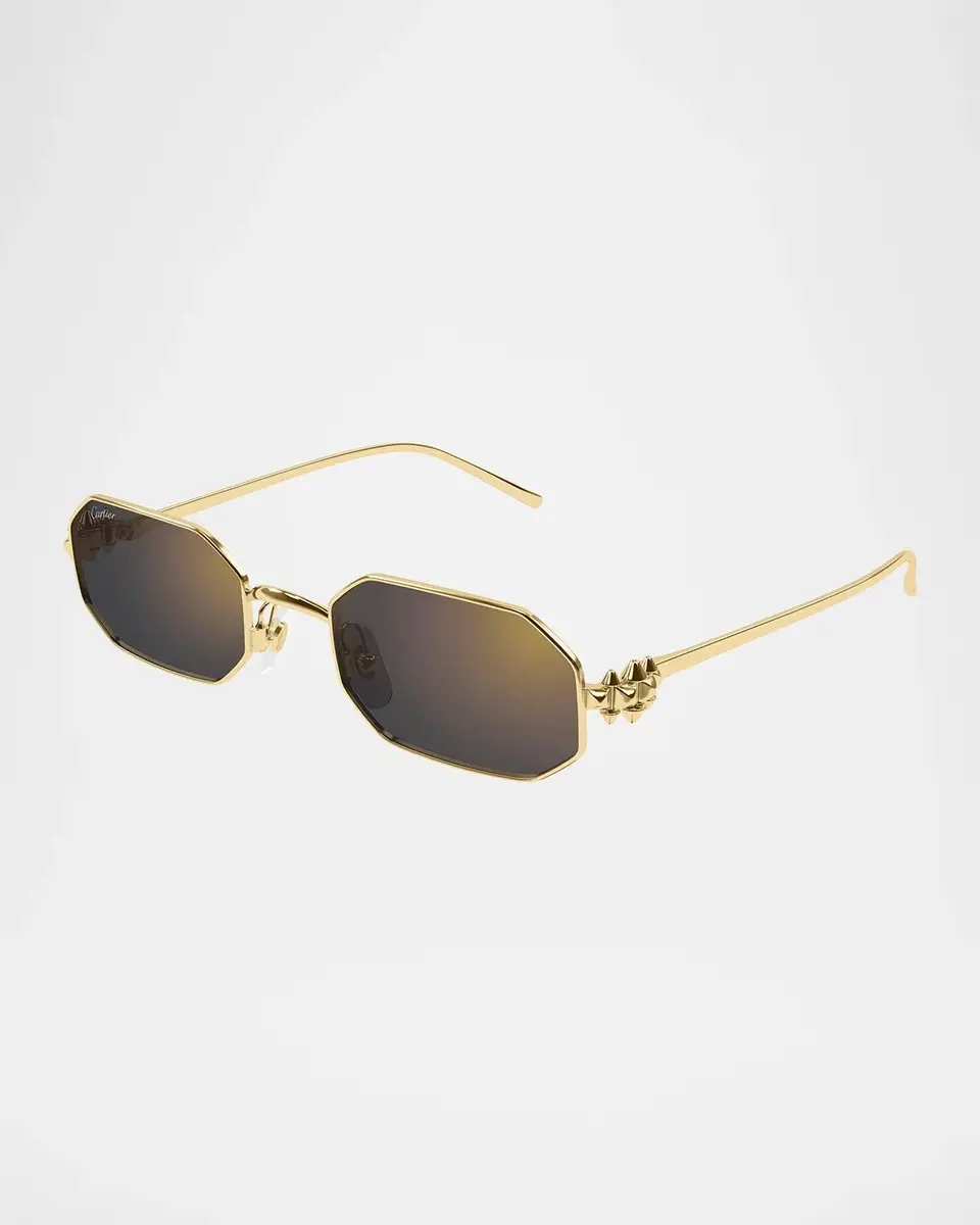 Cartier Clash de 53MM Platinum-Plated Geometric Sunglasses | Thumbnail 2 Cartier Clash de 53MM Platinum-Plated Geometric Sunglasses | Thumbnail 2