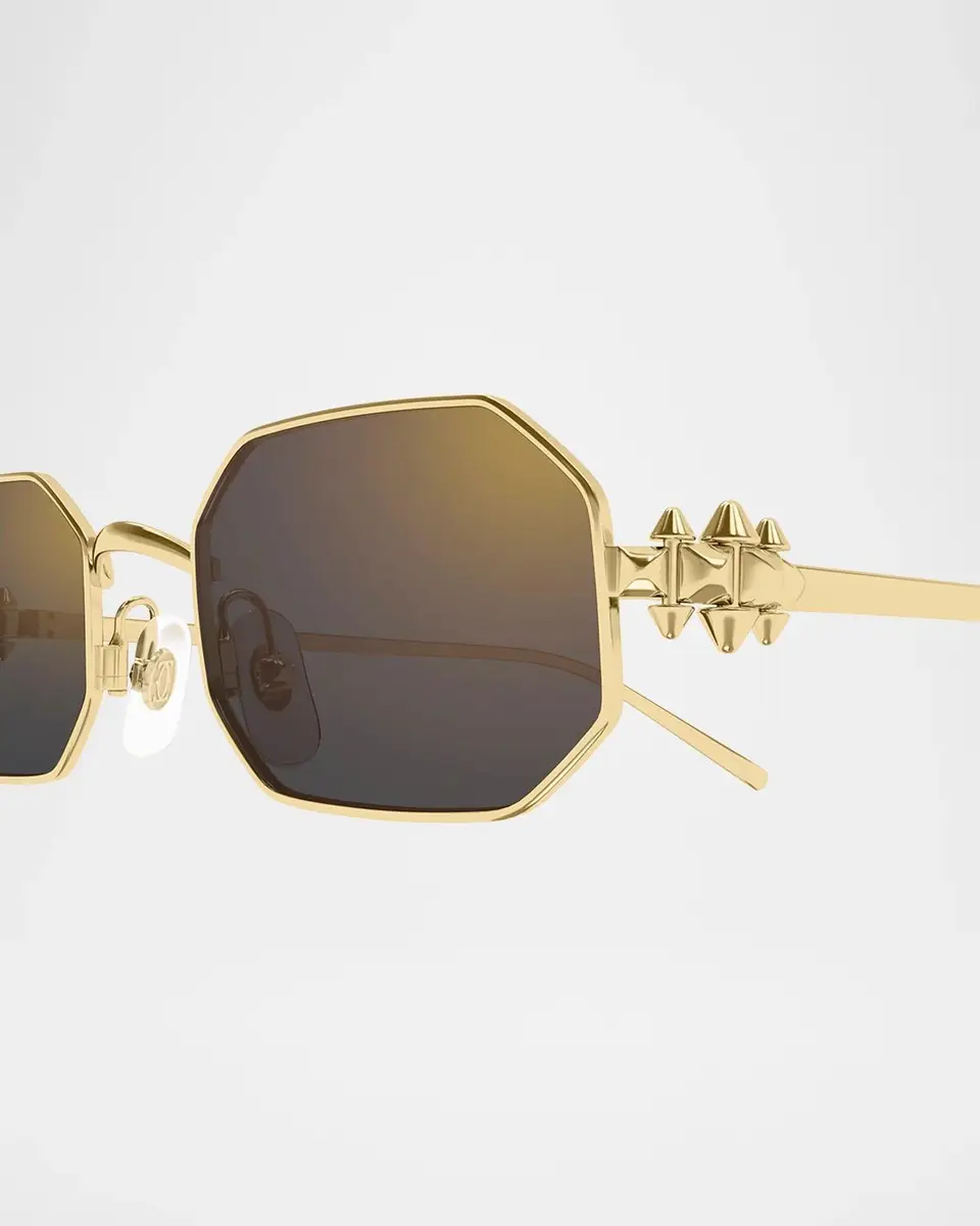 Cartier Clash de 53MM Platinum-Plated Geometric Sunglasses | Thumbnail 3 Cartier Clash de 53MM Platinum-Plated Geometric Sunglasses | Thumbnail 3