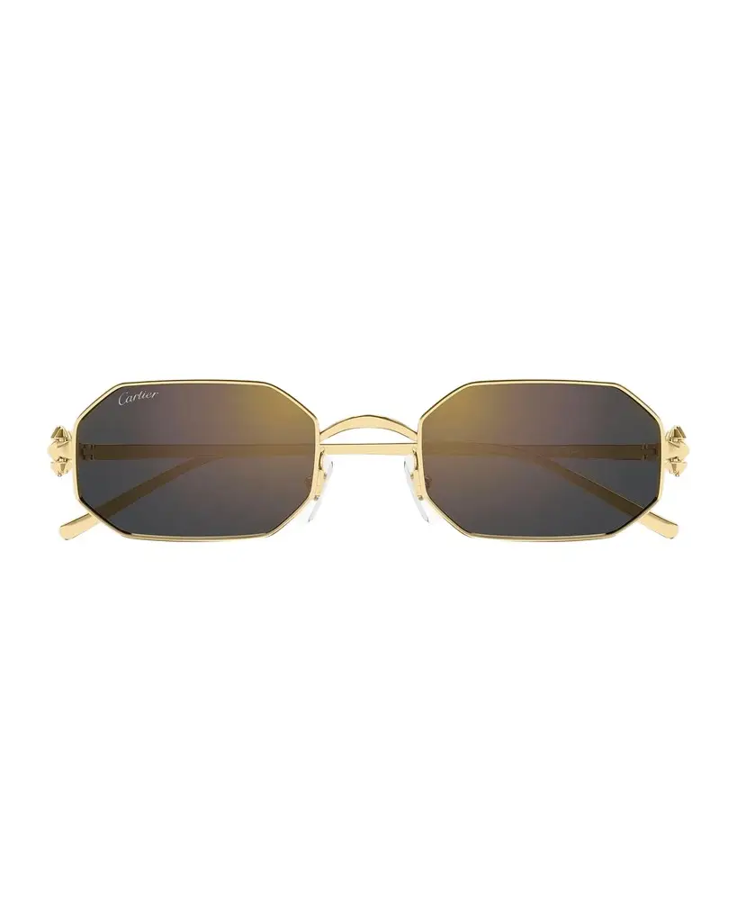Clash de 53MM Platinum-Plated Geometric Sunglasses Clash de 53MM Platinum-Plated Geometric Sunglasses