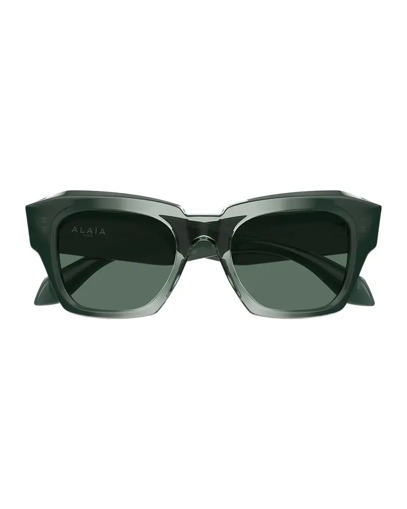Alaïa Melted 50MM Geometric Square Sunglasses