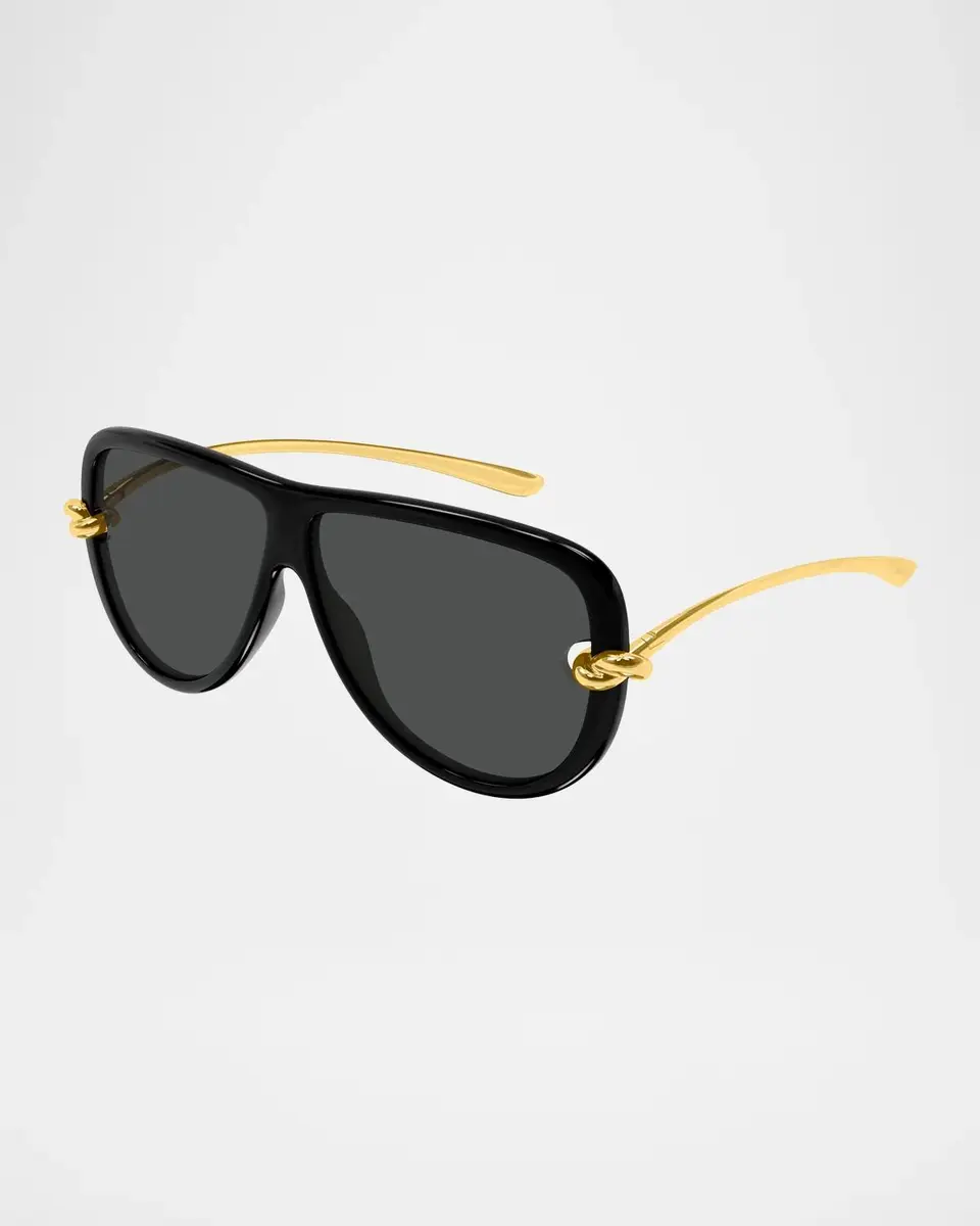 Bottega Veneta Knot 61MM Aviator Sunglasses | Thumbnail 2 Bottega Veneta Knot 61MM Aviator Sunglasses | Thumbnail 2