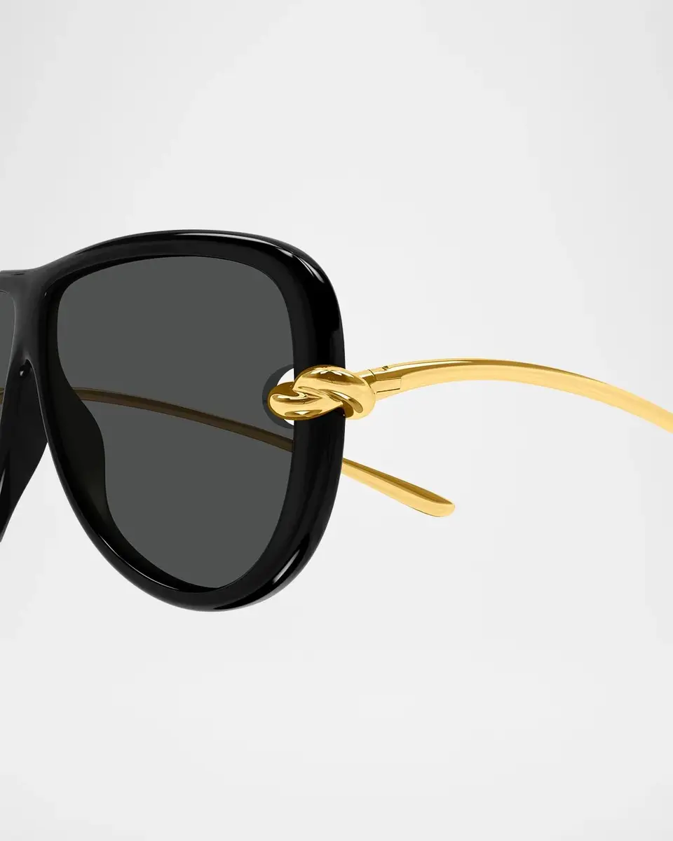 Bottega Veneta Knot 61MM Aviator Sunglasses | Thumbnail 3 Bottega Veneta Knot 61MM Aviator Sunglasses | Thumbnail 3