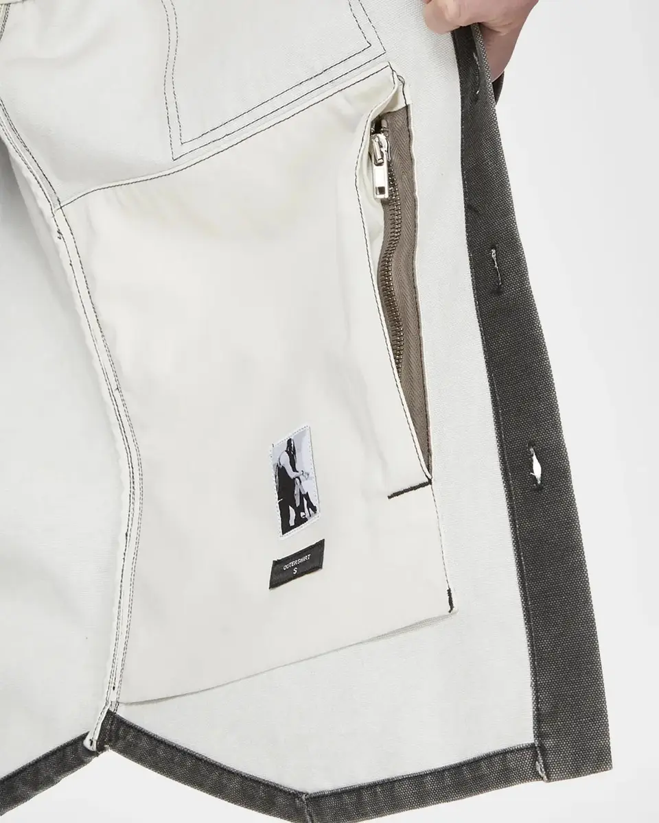 Rick Owens Denim Fitted Outershirt | Thumbnail 6 Rick Owens Denim Fitted Outershirt | Thumbnail 6