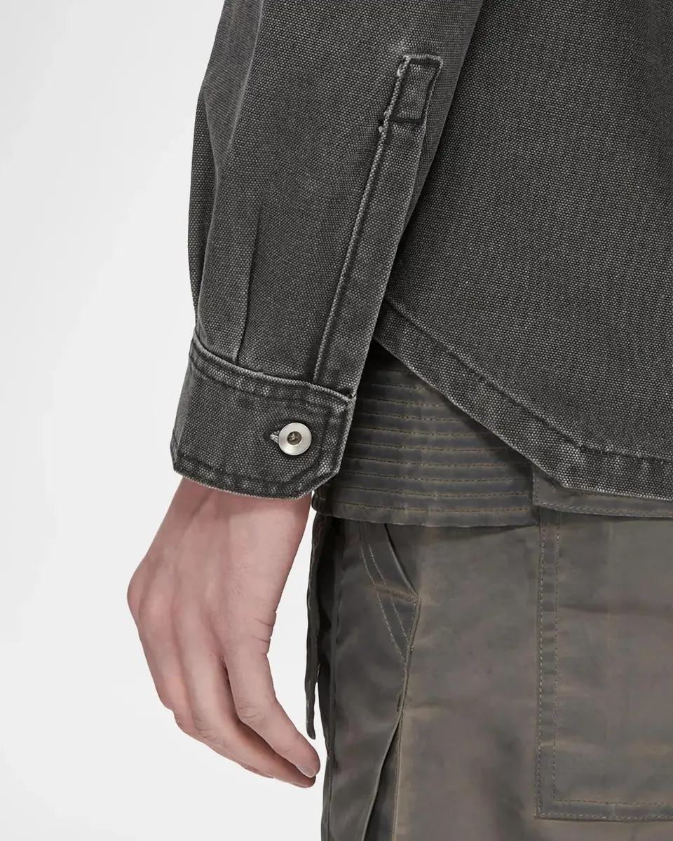 Rick Owens Denim Fitted Outershirt | Thumbnail 7 Rick Owens Denim Fitted Outershirt | Thumbnail 7