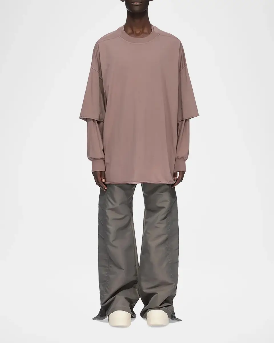 Rick Owens Tommy Hustler Cotton Layered Sweatshirt | Thumbnail 2