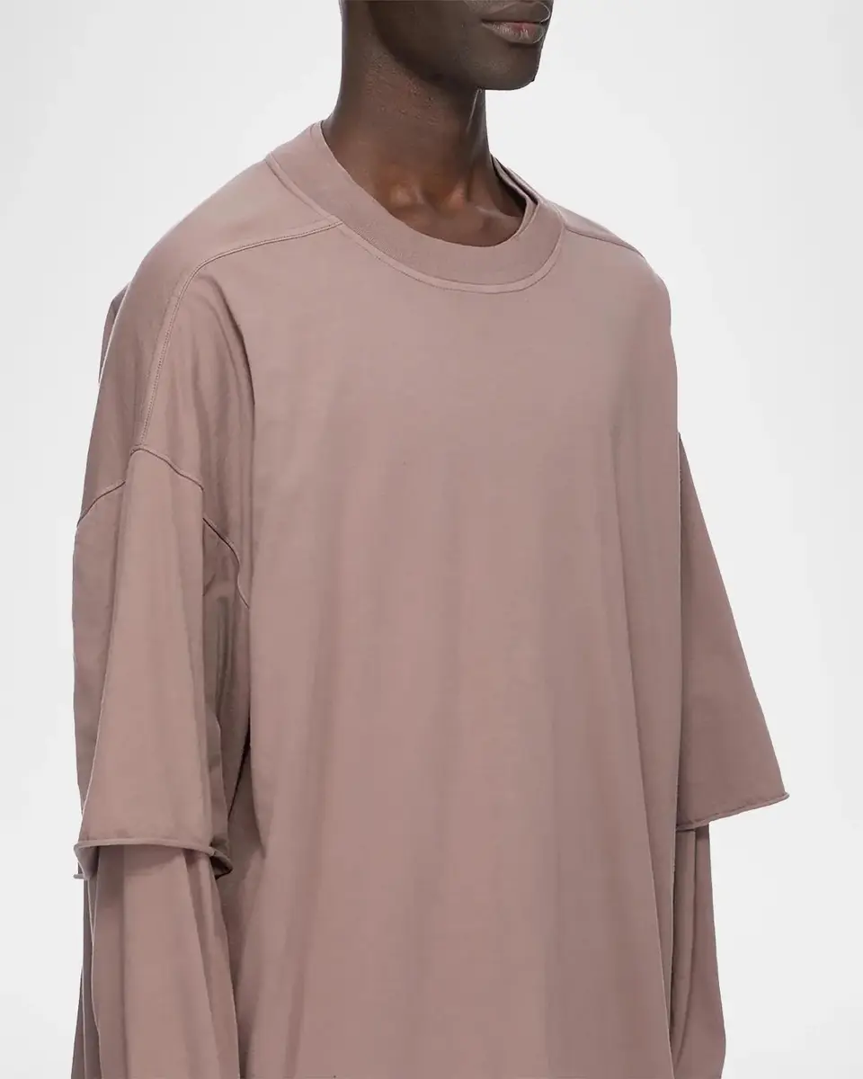 Rick Owens Tommy Hustler Cotton Layered Sweatshirt | Thumbnail 6