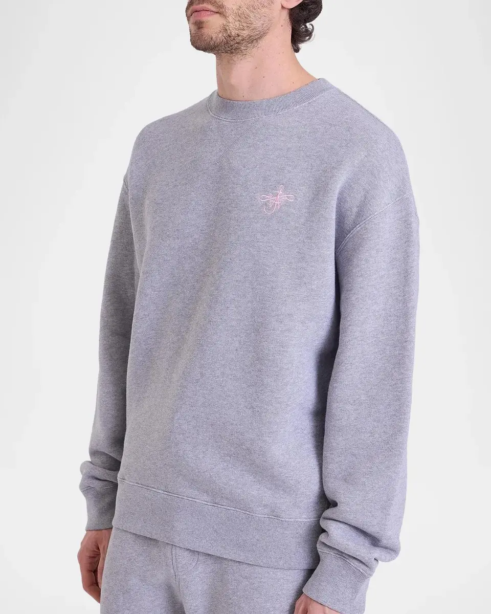 JW Anderson Ribbon Anchor Cotton Crewneck Sweatshirt | Thumbnail 4 JW Anderson Ribbon Anchor Cotton Crewneck Sweatshirt | Thumbnail 4