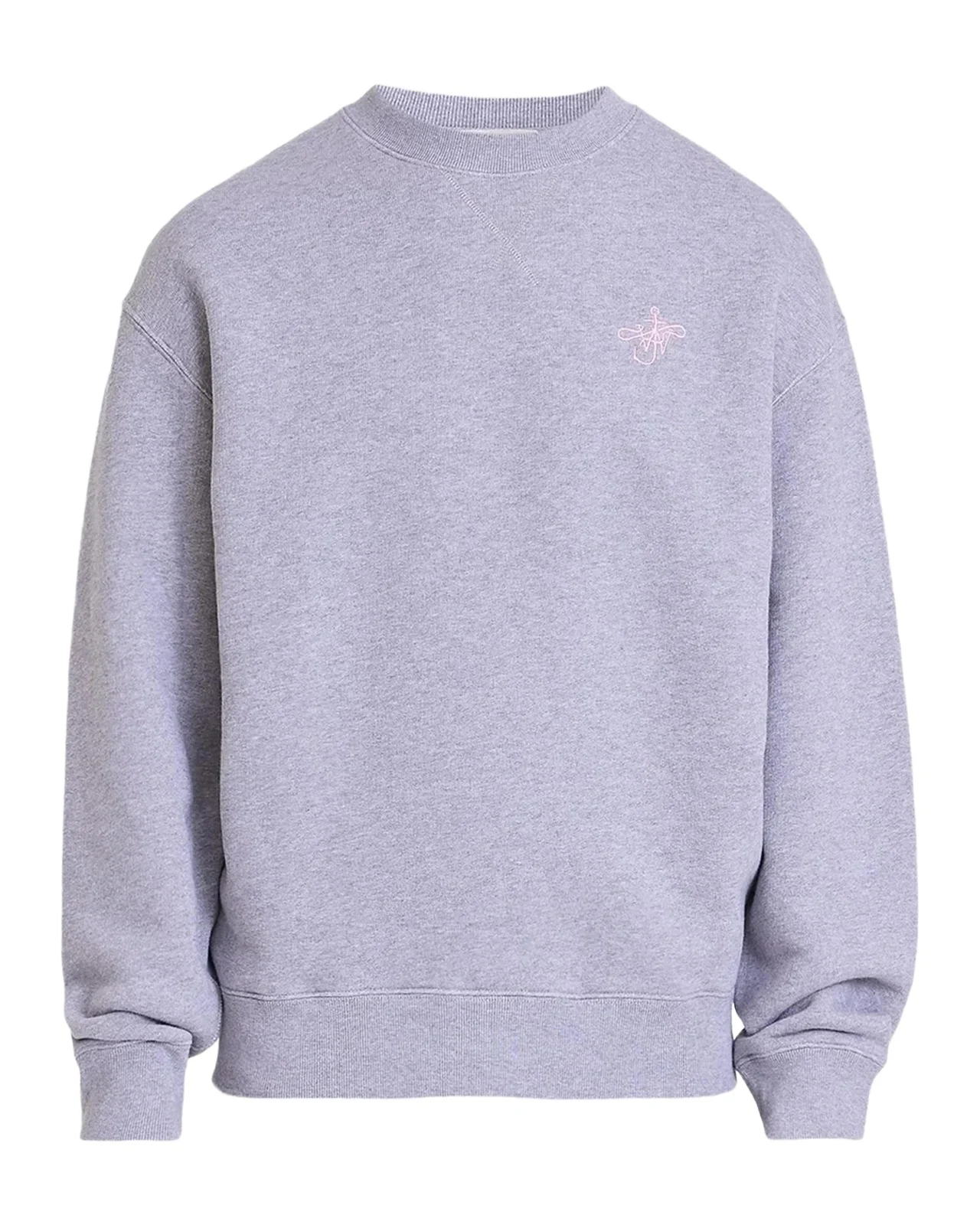 JW Anderson Ribbon Anchor Cotton Crewneck Sweatshirt