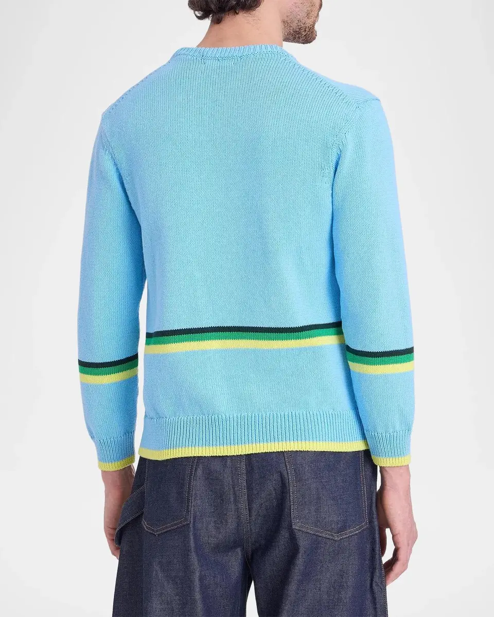 JW Anderson Graphic Cotton Crewneck Sweater | Thumbnail 3 JW Anderson Graphic Cotton Crewneck Sweater | Thumbnail 3