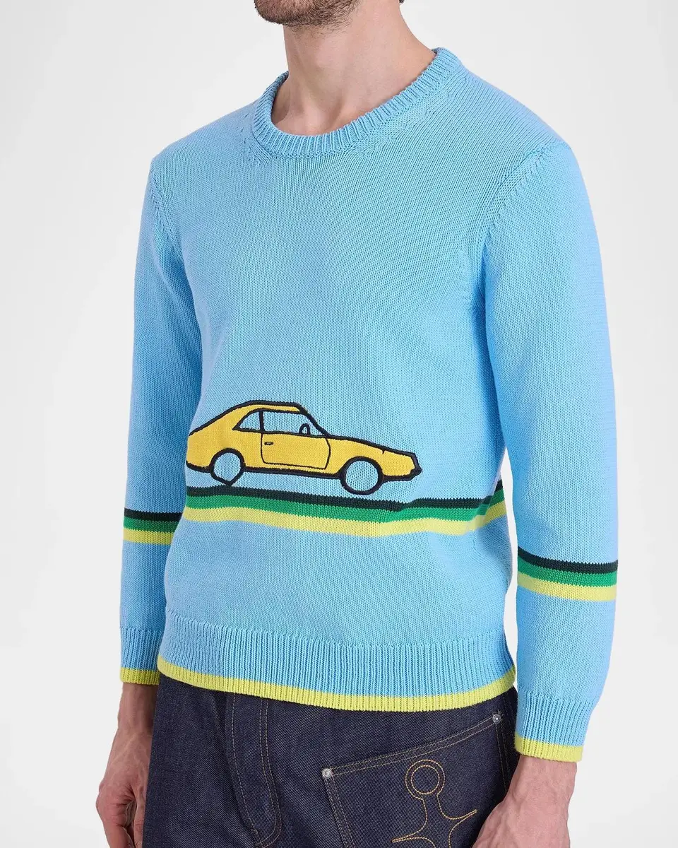 JW Anderson Graphic Cotton Crewneck Sweater | Thumbnail 5 JW Anderson Graphic Cotton Crewneck Sweater | Thumbnail 5