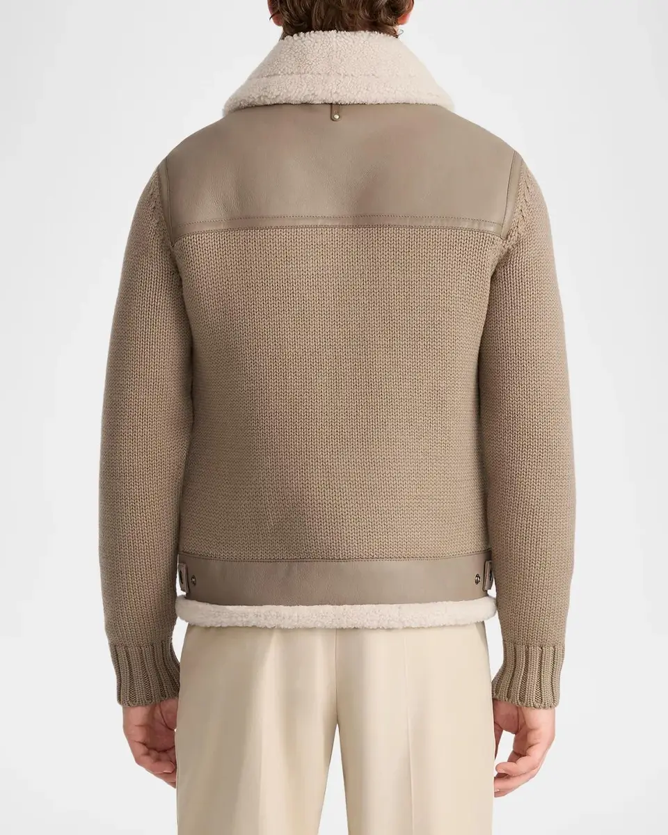 Mackage Men's Torrian Suede Shearling Jacket | Thumbnail 3