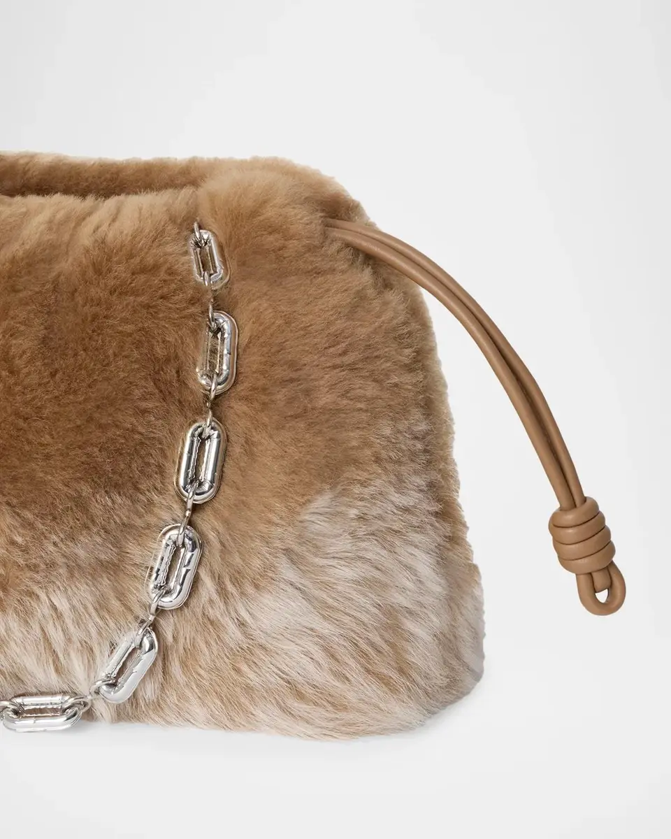 Loewe Flamenco Shearling Clutch Bag | Thumbnail 3 Loewe Flamenco Shearling Clutch Bag | Thumbnail 3