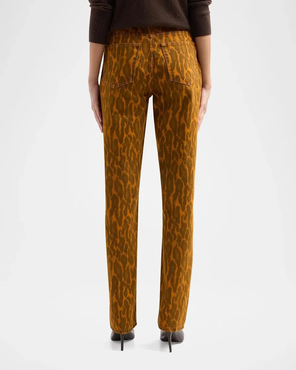Ganni Print Denim Fold Jeans | Thumbnail 3