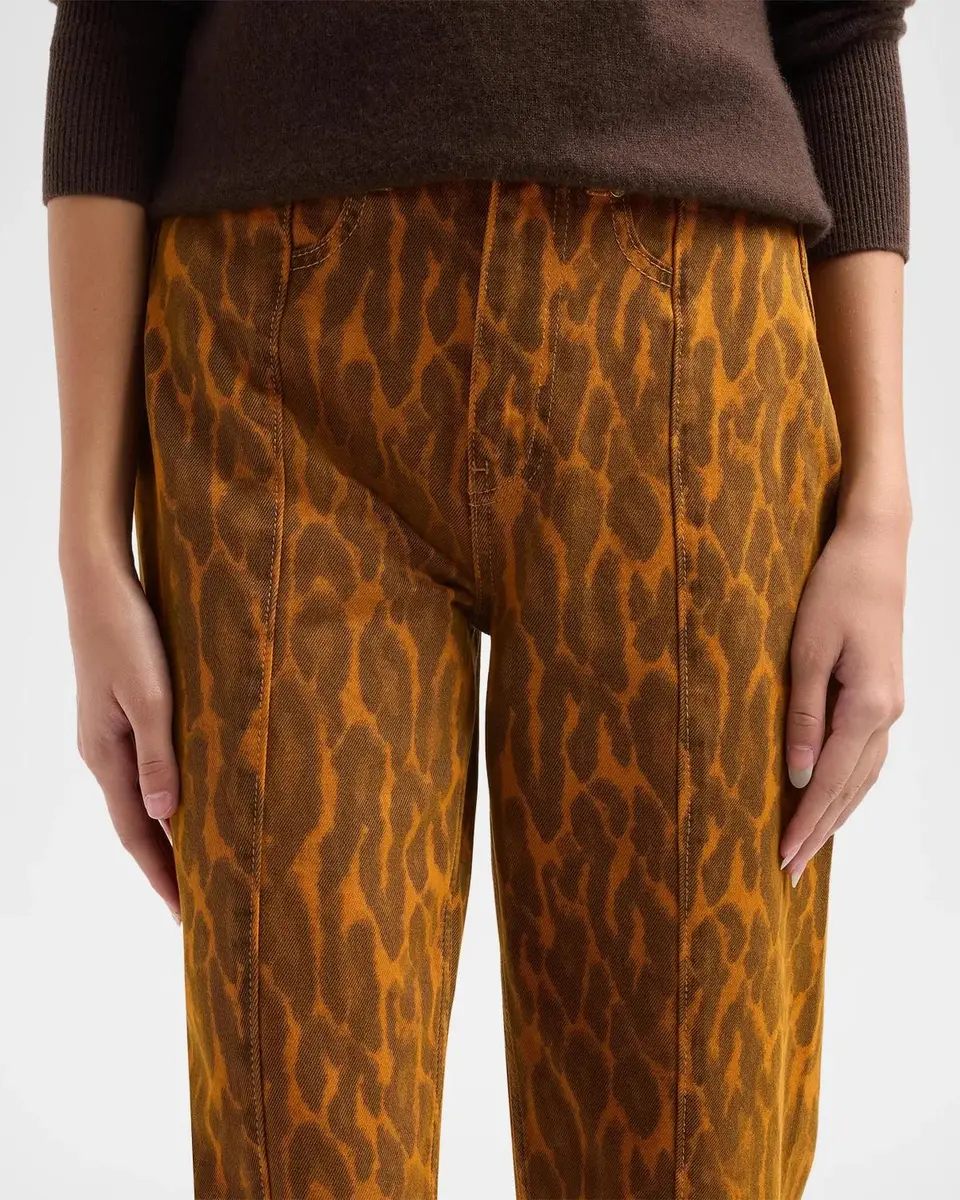 Ganni Print Denim Fold Jeans | Thumbnail 5