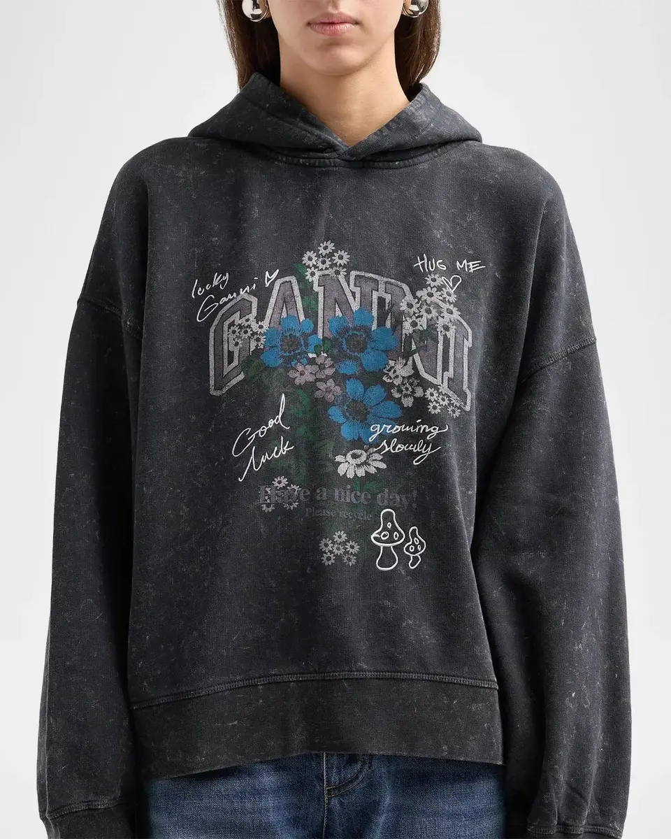 Ganni Isoli Crop Hoodie | Thumbnail 5