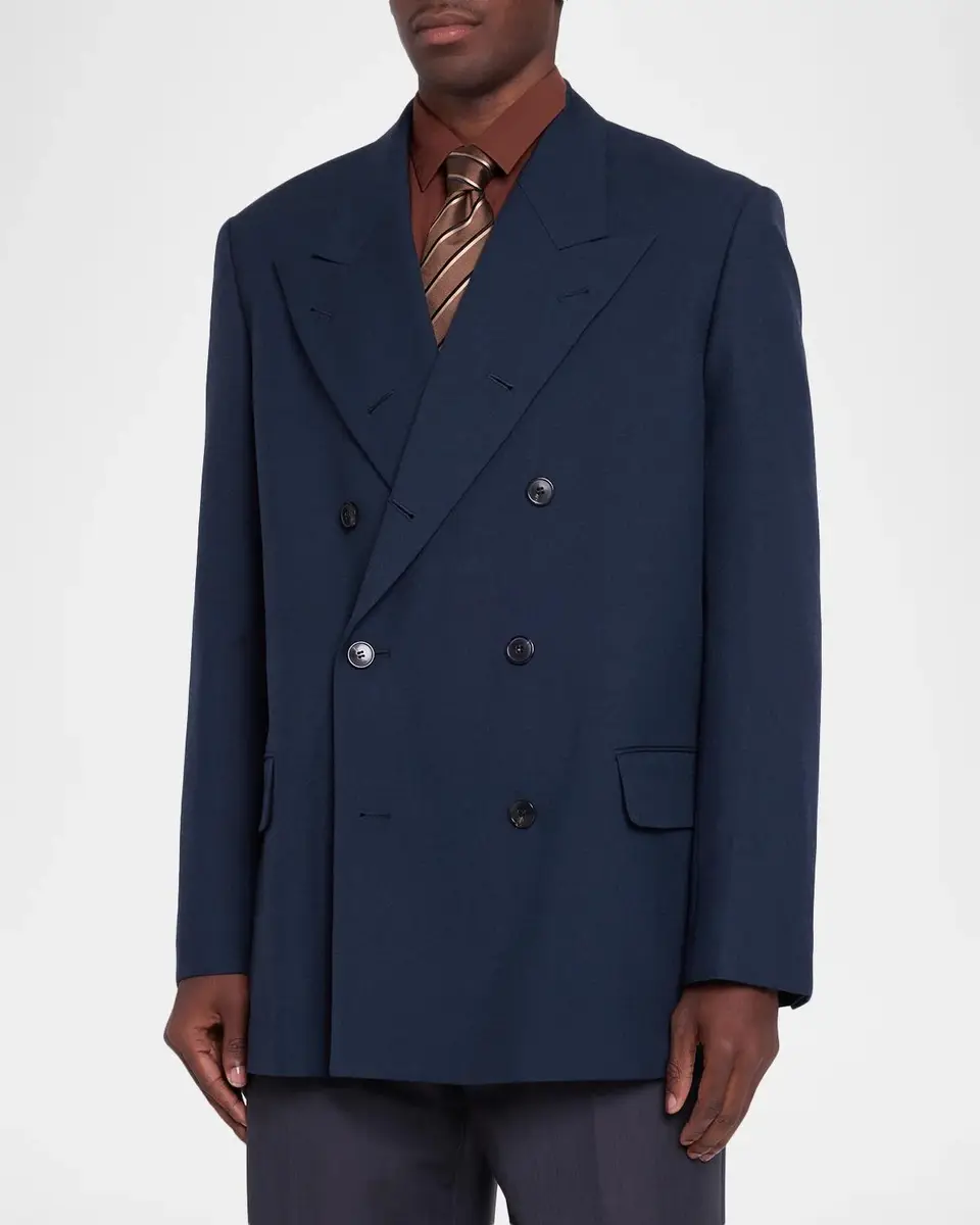 Dries Van Noten Men's Serge Twill Blazer | Thumbnail 4 Dries Van Noten Men's Serge Twill Blazer | Thumbnail 4