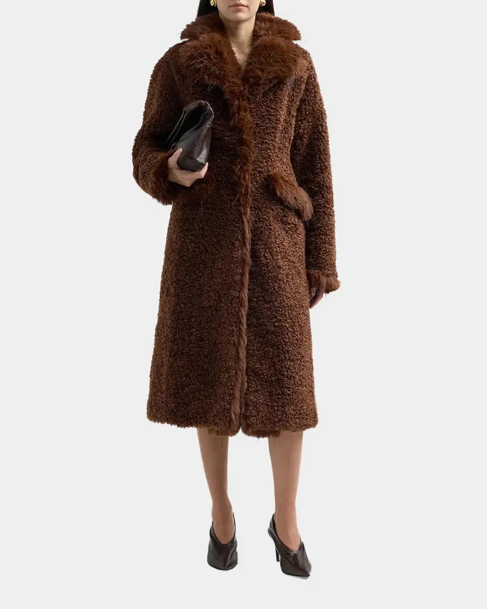 Ganni Long Teddy Faux-Shearling Coat | Thumbnail 2 Ganni Long Teddy Faux-Shearling Coat | Thumbnail 2