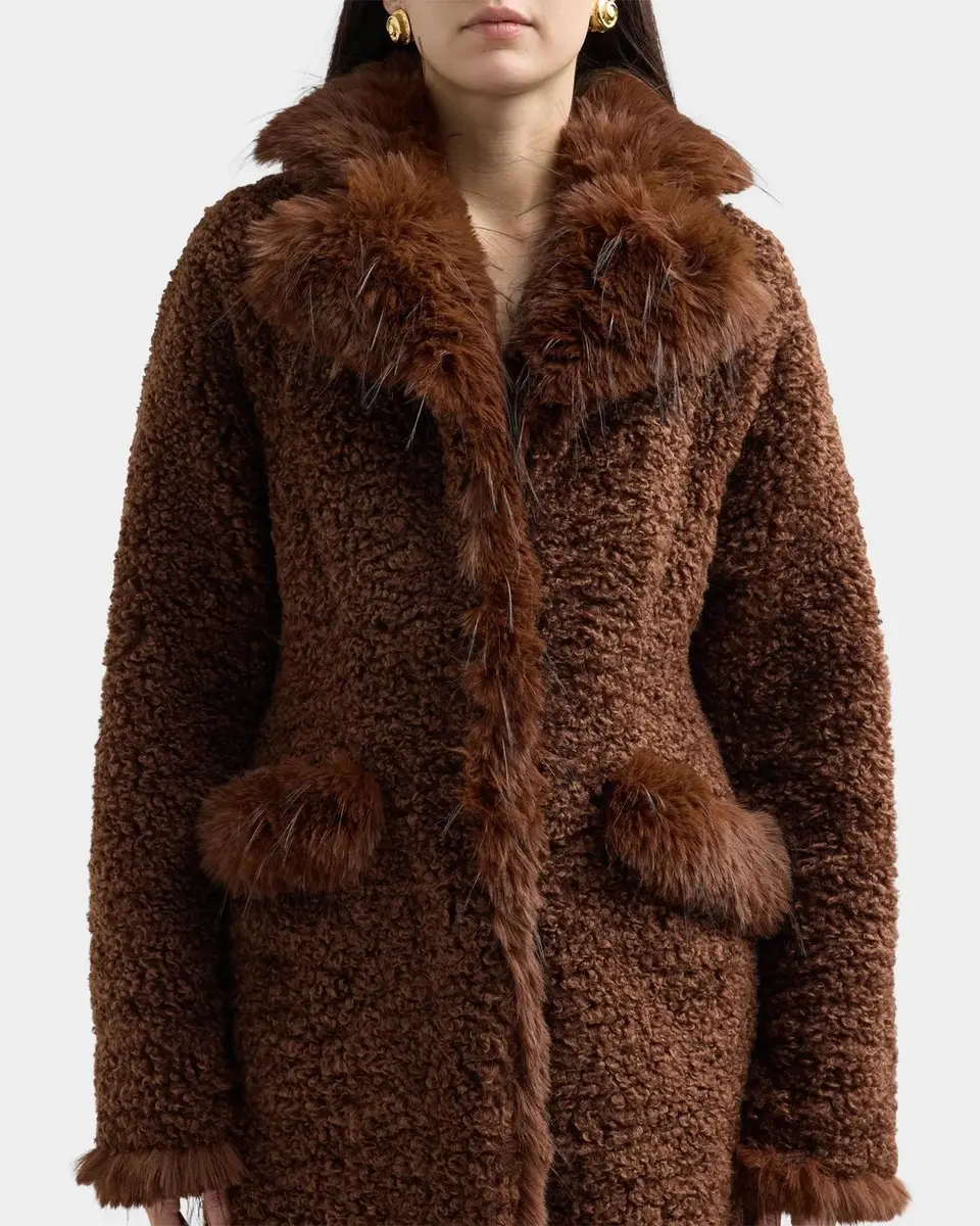Ganni Long Teddy Faux-Shearling Coat | Thumbnail 3 Ganni Long Teddy Faux-Shearling Coat | Thumbnail 3