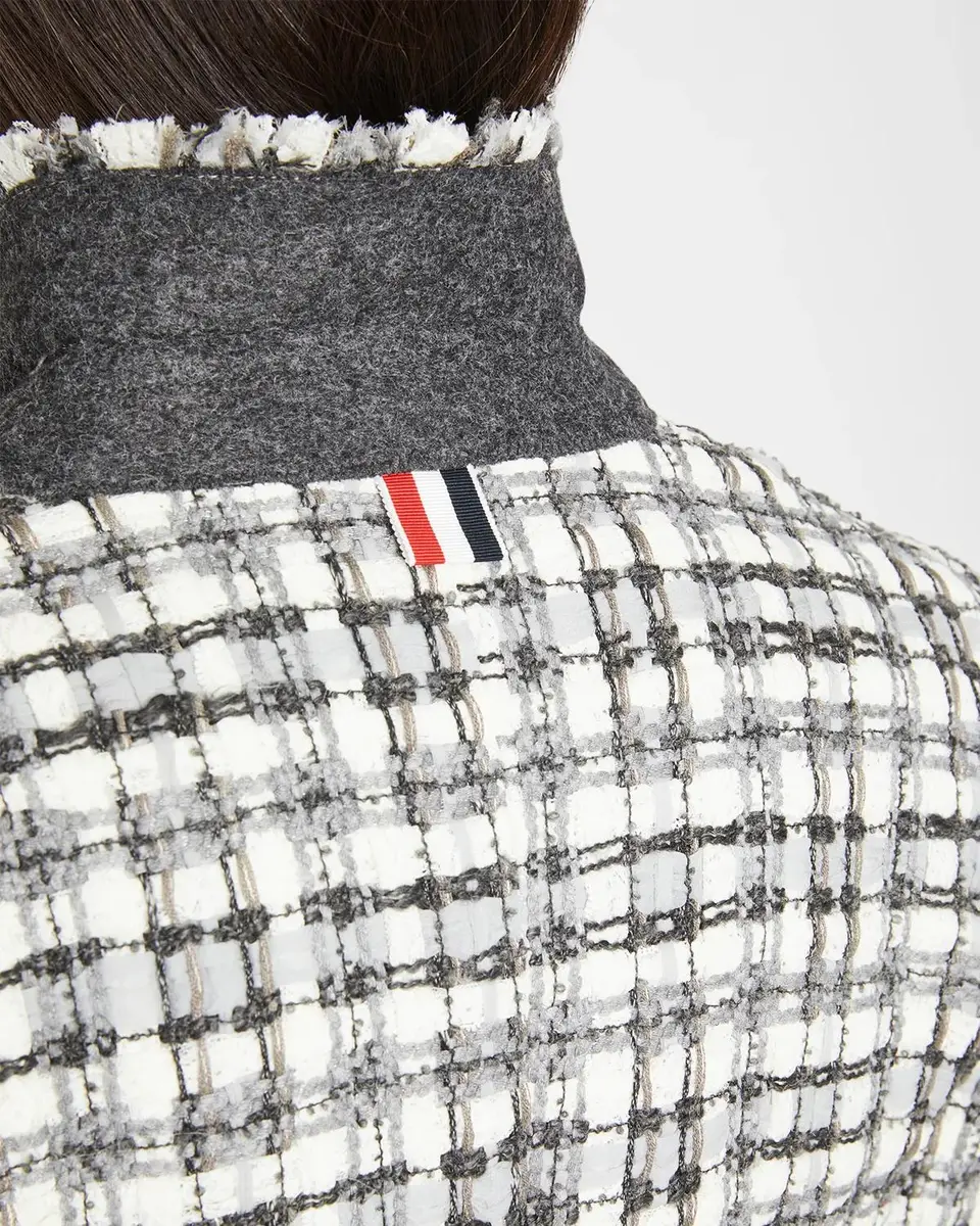 Thom Browne High Armhole Tweed Single-Breasted Sport Coat | Thumbnail 5