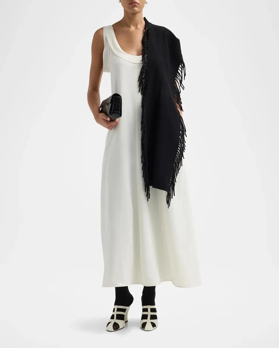 TOTEME Cashmere Fringed Scarf | Thumbnail 2 TOTEME Cashmere Fringed Scarf | Thumbnail 2
