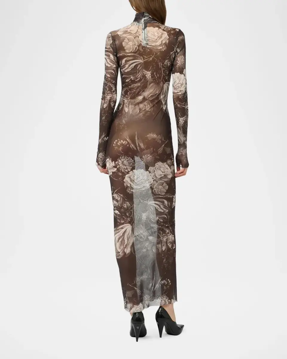 Roberto Cavalli Printed Sheer Maxi Dress | Thumbnail 3 Roberto Cavalli Printed Sheer Maxi Dress | Thumbnail 3