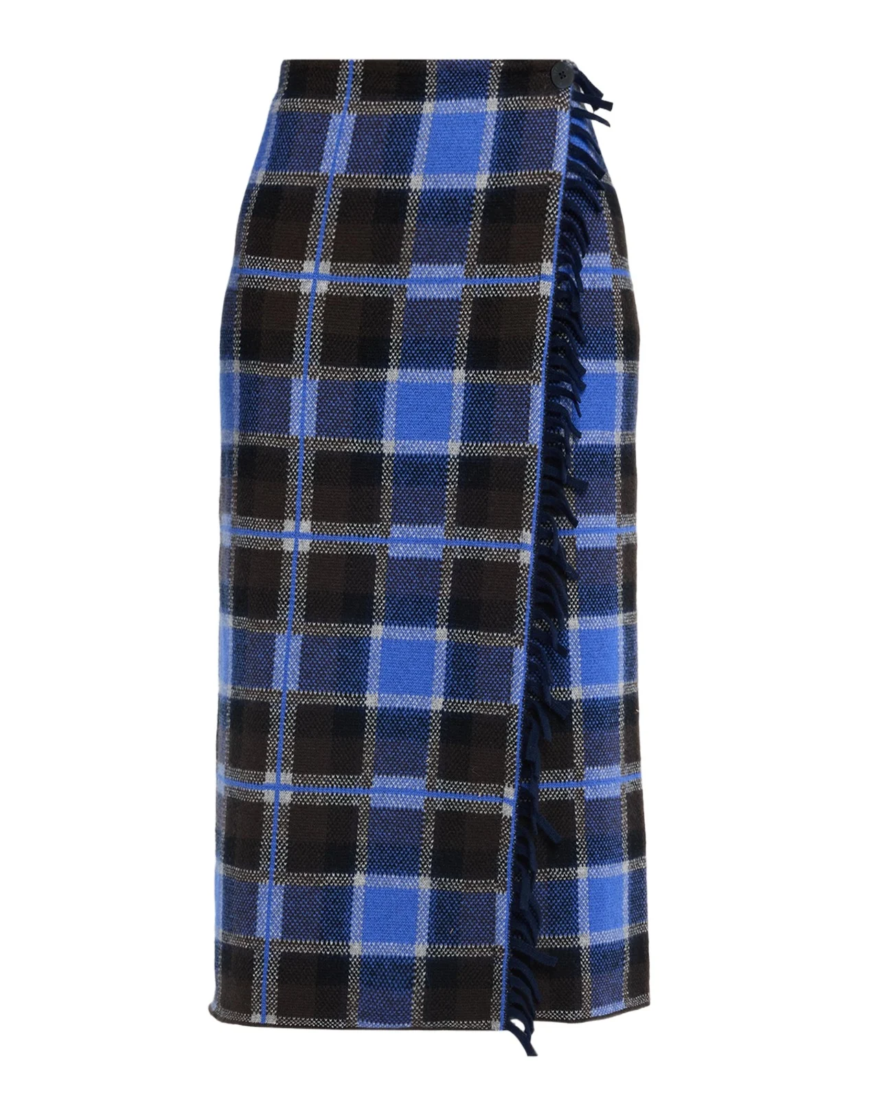 Tartan Midi Wrap Skirt