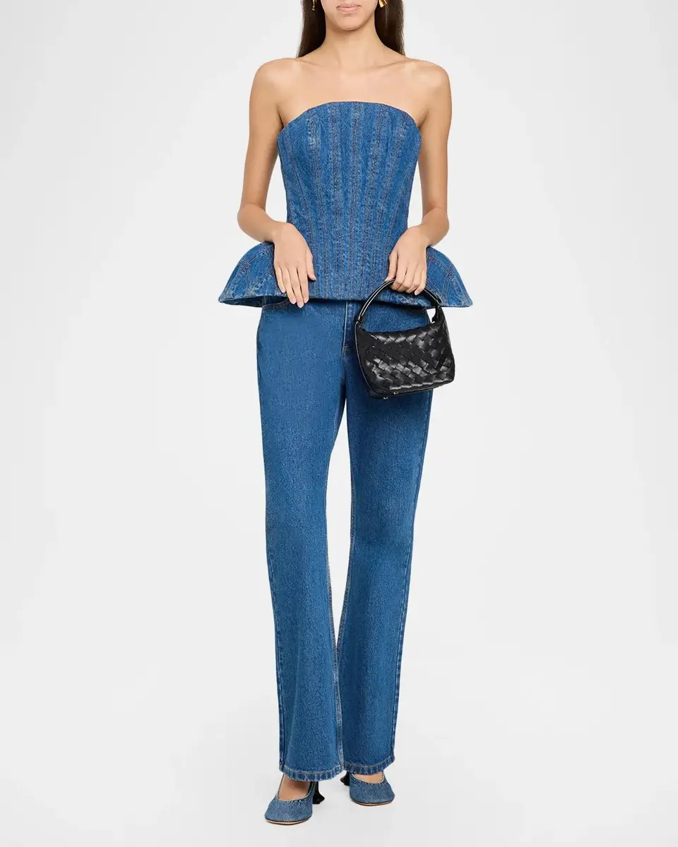 Aknvas Viv Denim Flare Pants | Thumbnail 2 Aknvas Viv Denim Flare Pants | Thumbnail 2