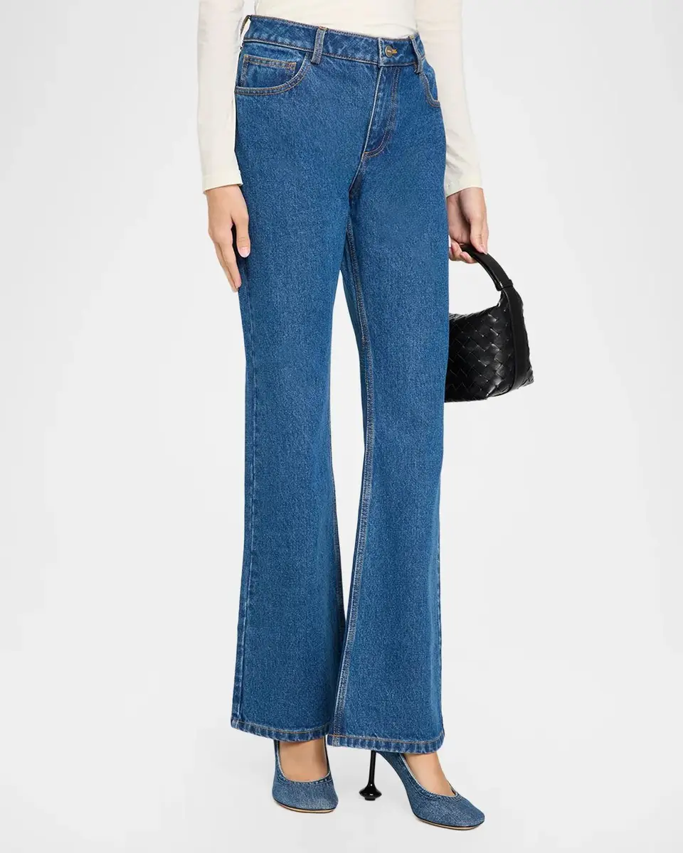 Aknvas Viv Denim Flare Pants | Thumbnail 4 Aknvas Viv Denim Flare Pants | Thumbnail 4