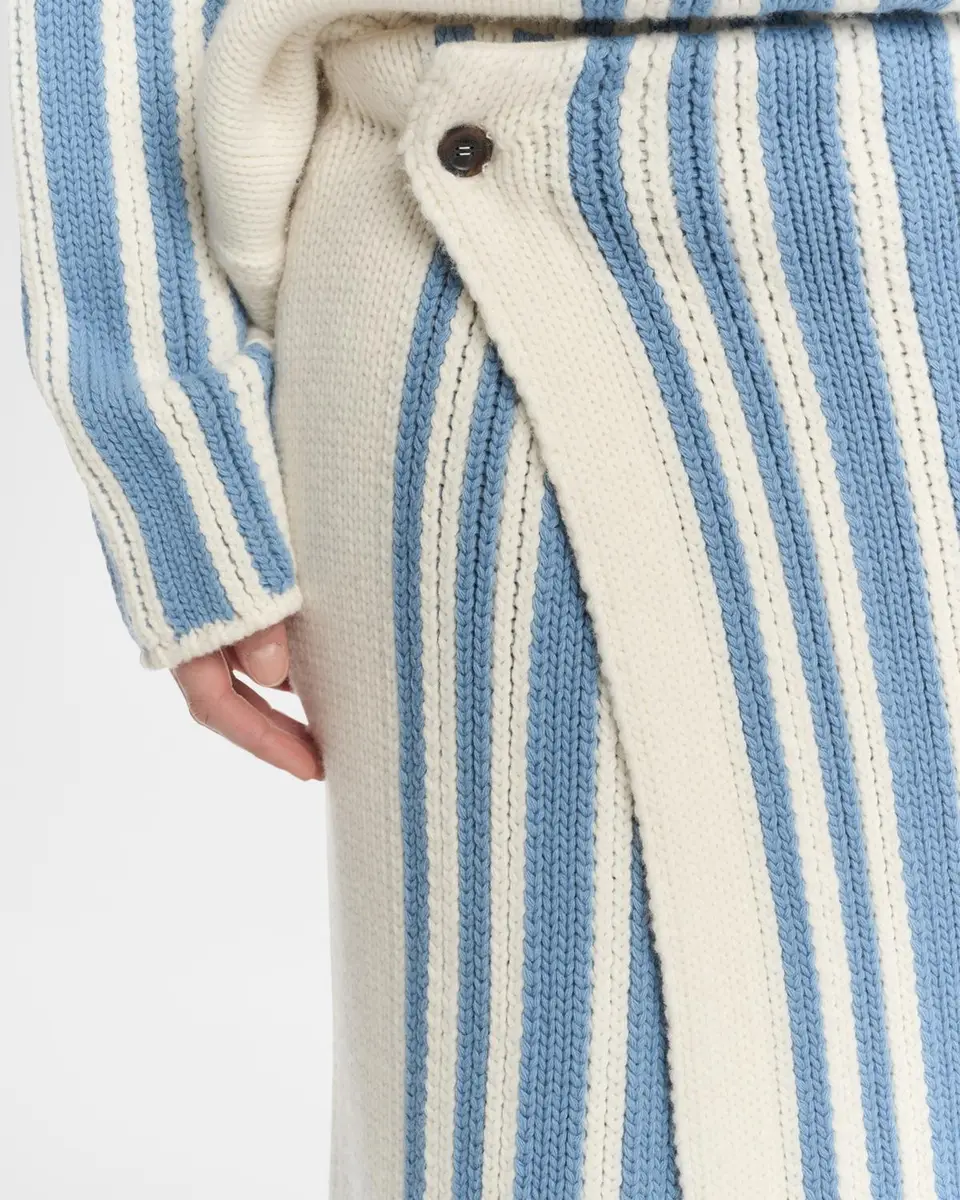 Malo Striped Wool-Cashmere Knit Maxi Skirt | Thumbnail 5 Malo Striped Wool-Cashmere Knit Maxi Skirt | Thumbnail 5