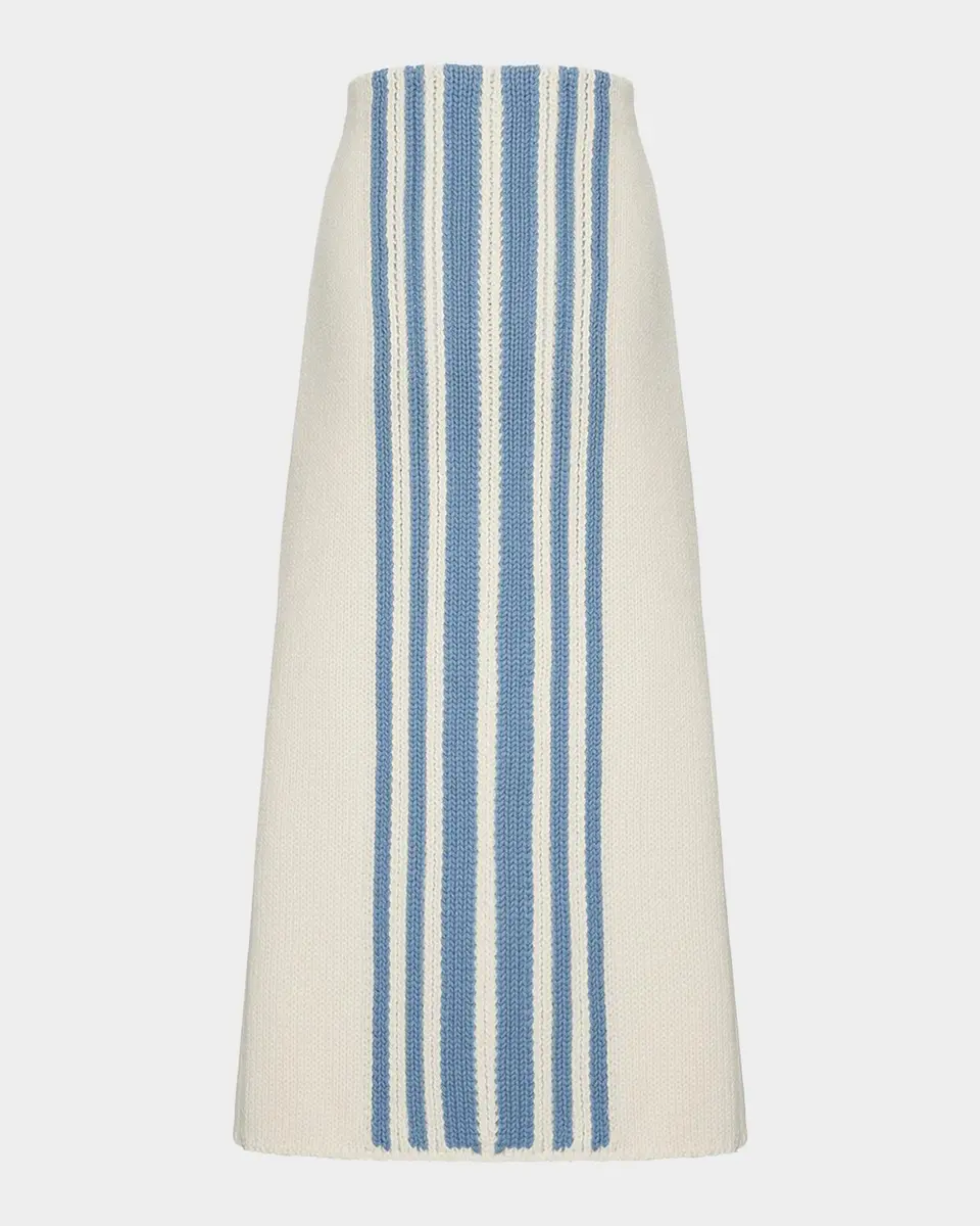 Malo Striped Wool-Cashmere Knit Maxi Skirt | Thumbnail 7 Malo Striped Wool-Cashmere Knit Maxi Skirt | Thumbnail 7