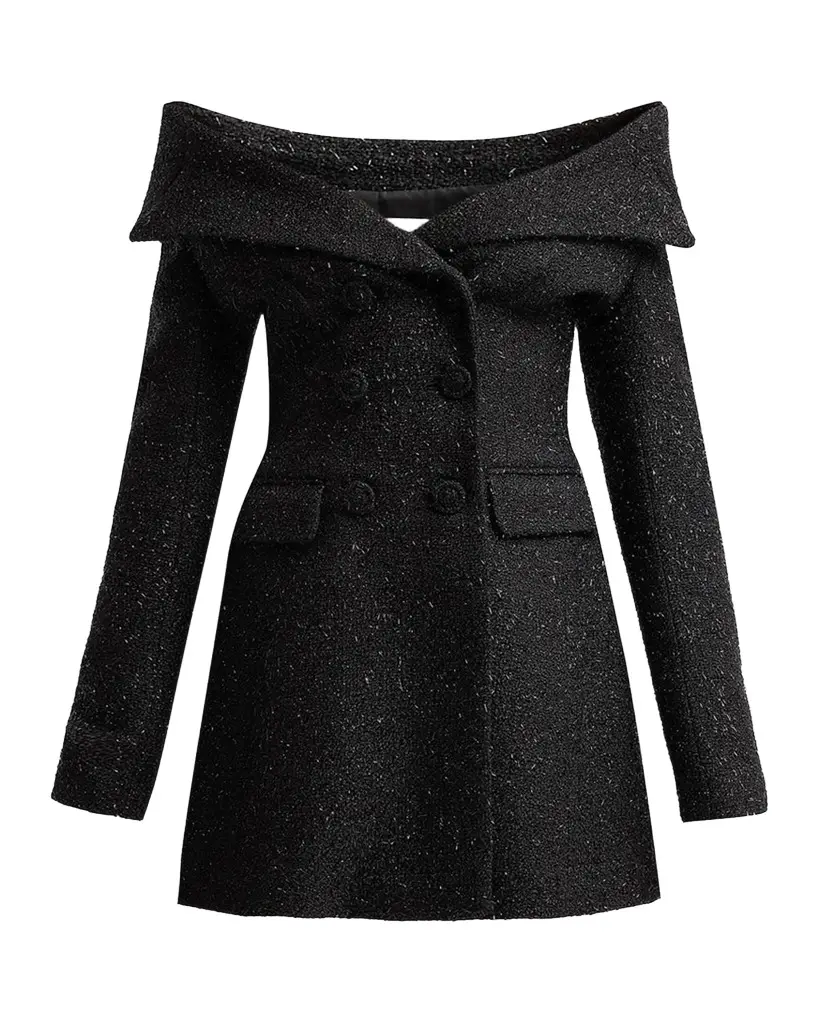 Metallic Boucle Mini Dress Metallic Boucle Mini Dress