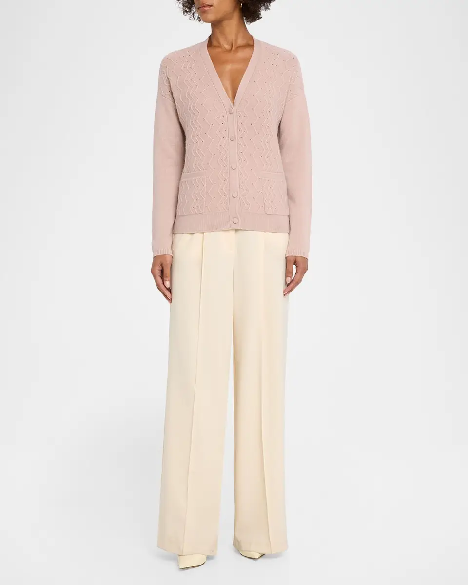 TSE Cashmere Cashmere Textured Button-Front Cardigan | Thumbnail 2 TSE Cashmere Cashmere Textured Button-Front Cardigan | Thumbnail 2