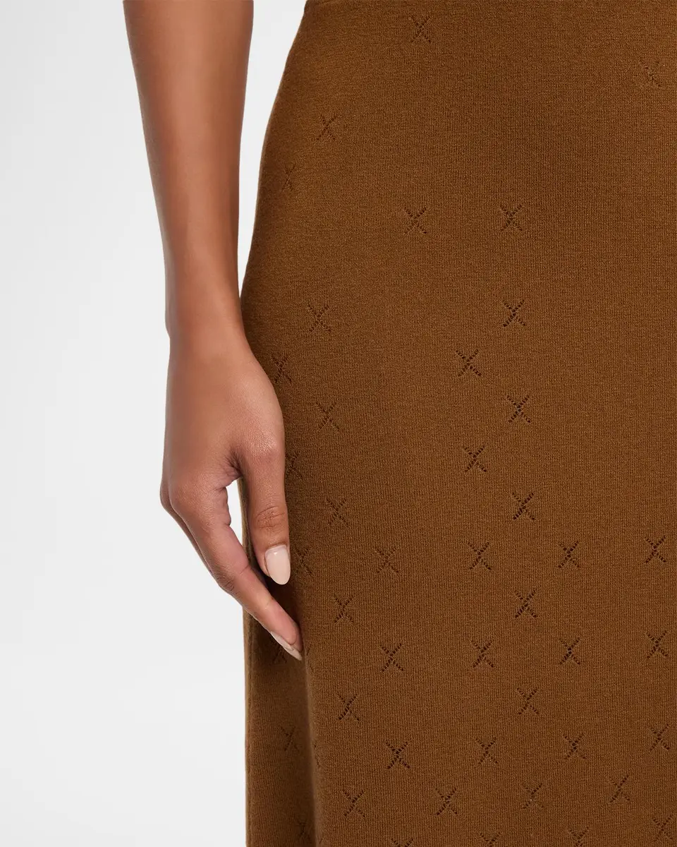 TSE Cashmere Diamond Pointelle Knit Midi Skirt | Thumbnail 5 TSE Cashmere Diamond Pointelle Knit Midi Skirt | Thumbnail 5