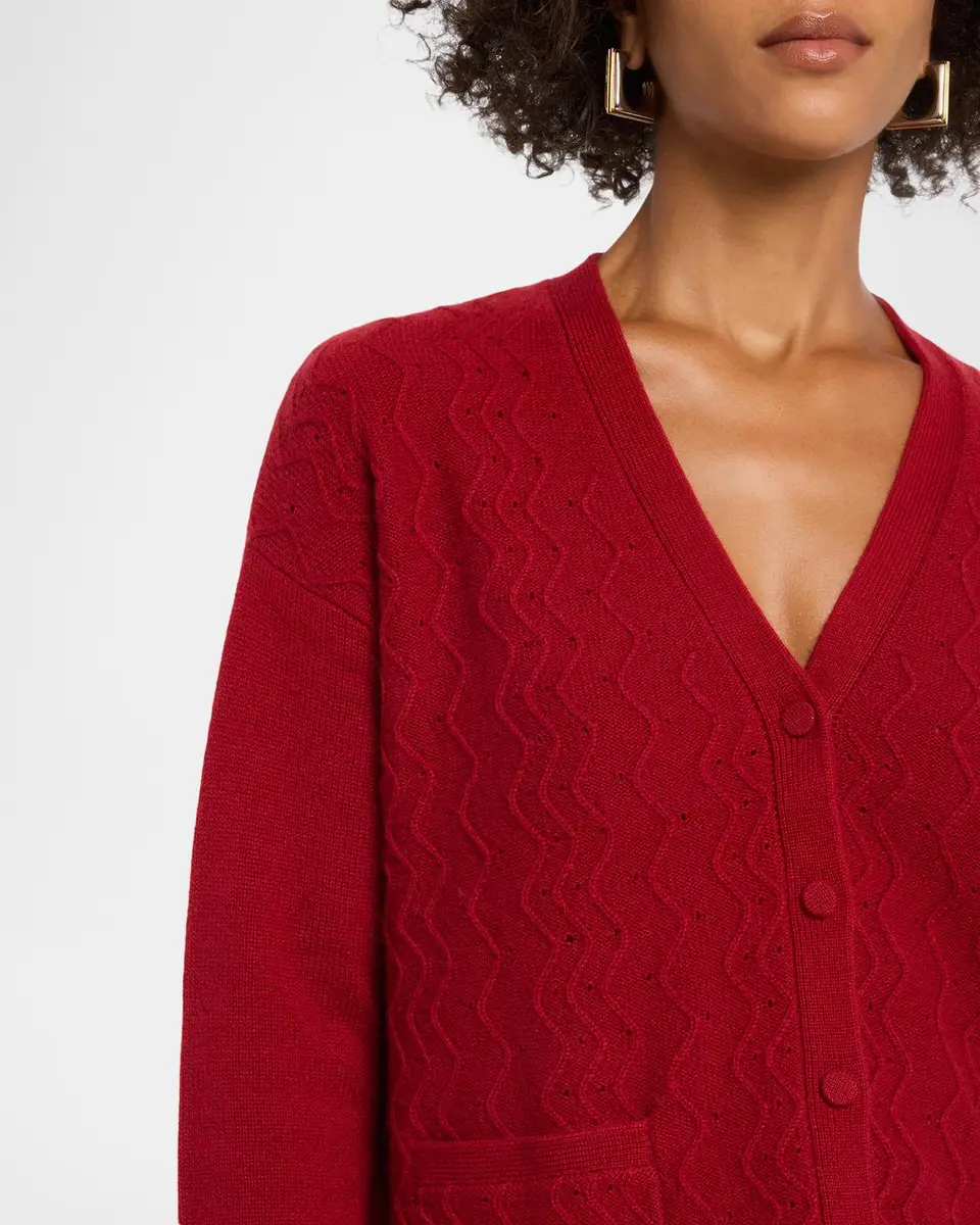 TSE Cashmere Cashmere Textured Button-Front Cardigan | Thumbnail 5 TSE Cashmere Cashmere Textured Button-Front Cardigan | Thumbnail 5