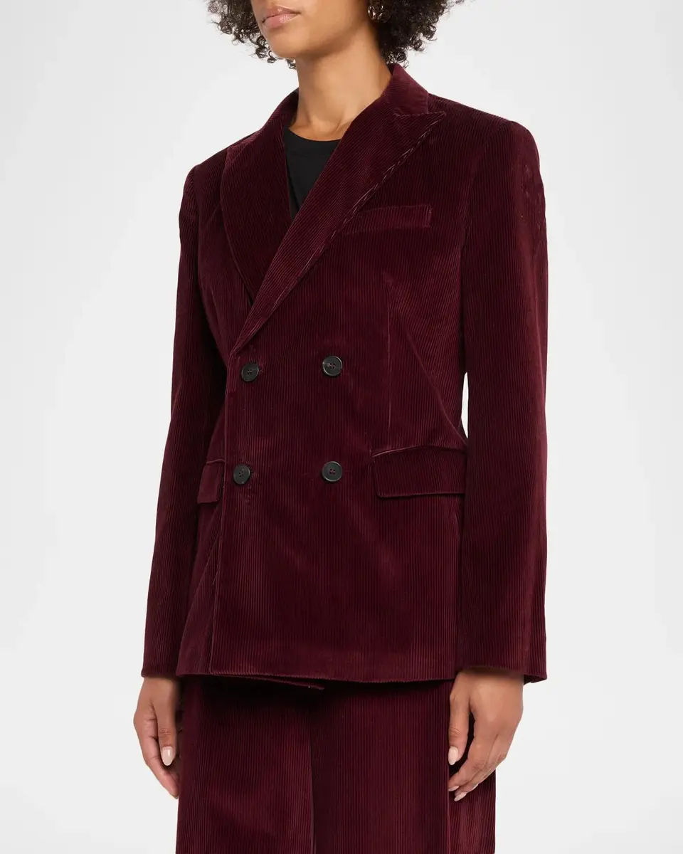 Weekend Max Mara Katanga Double-Breasted Cotton Corduroy Blazer | Thumbnail 4 Weekend Max Mara Katanga Double-Breasted Cotton Corduroy Blazer | Thumbnail 4