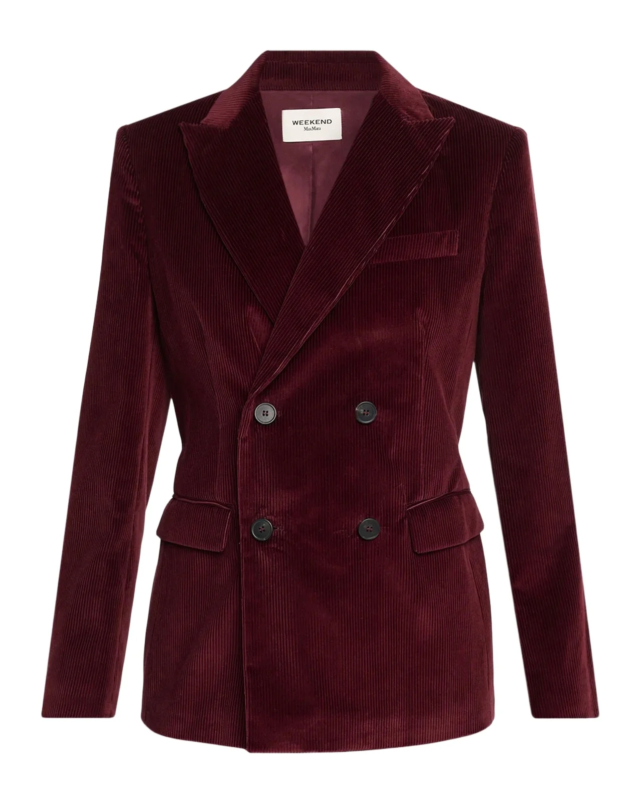 Weekend Max Mara Katanga Double-Breasted Cotton Corduroy Blazer