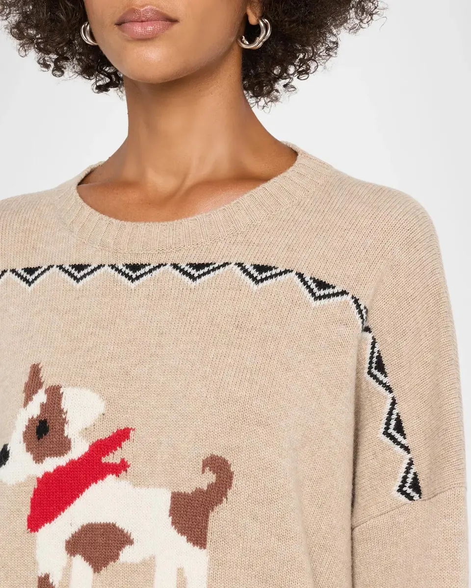 Weekend Max Mara Pavidi Dog Motif Wool Sweater | Thumbnail 5 Weekend Max Mara Pavidi Dog Motif Wool Sweater | Thumbnail 5