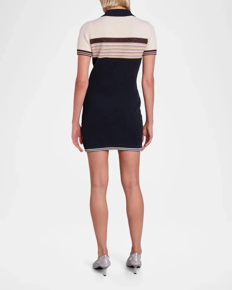 Casablanca Cafe Stripe Polo Dress | Thumbnail 3 Casablanca Cafe Stripe Polo Dress | Thumbnail 3