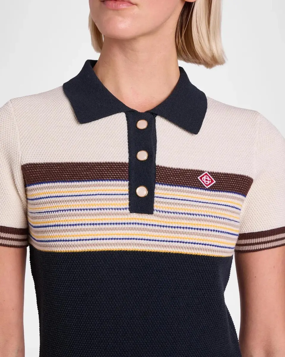 Casablanca Cafe Stripe Polo Dress | Thumbnail 5 Casablanca Cafe Stripe Polo Dress | Thumbnail 5