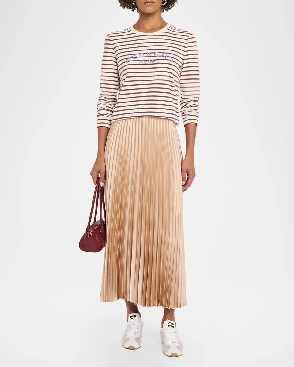 Weekend Max Mara Striped Stretch Cotton Jersey T-Shirt | Thumbnail 2 Weekend Max Mara Striped Stretch Cotton Jersey T-Shirt | Thumbnail 2