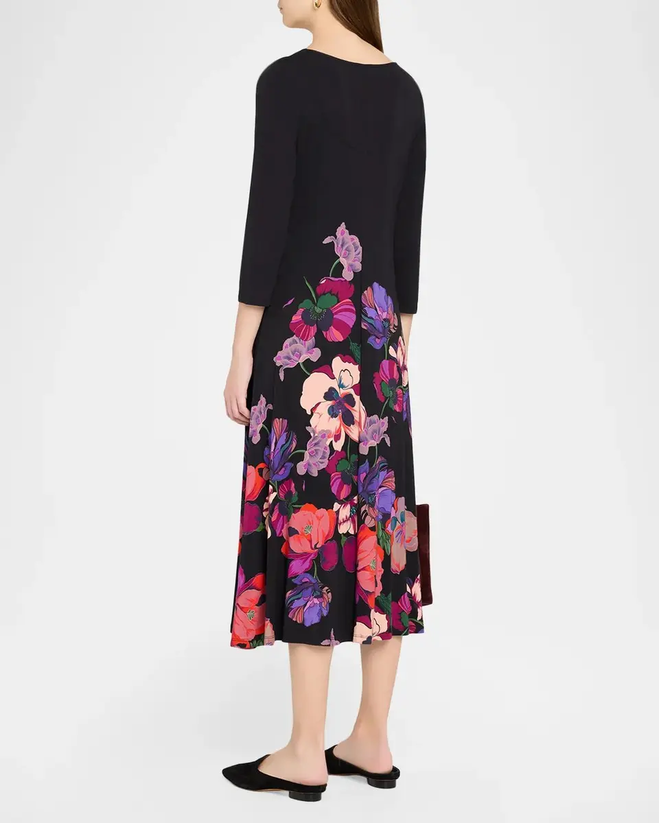 Johnny Was The Janie Floral-Print Favorite Midi Dress | Thumbnail 3 Johnny Was The Janie Floral-Print Favorite Midi Dress | Thumbnail 3